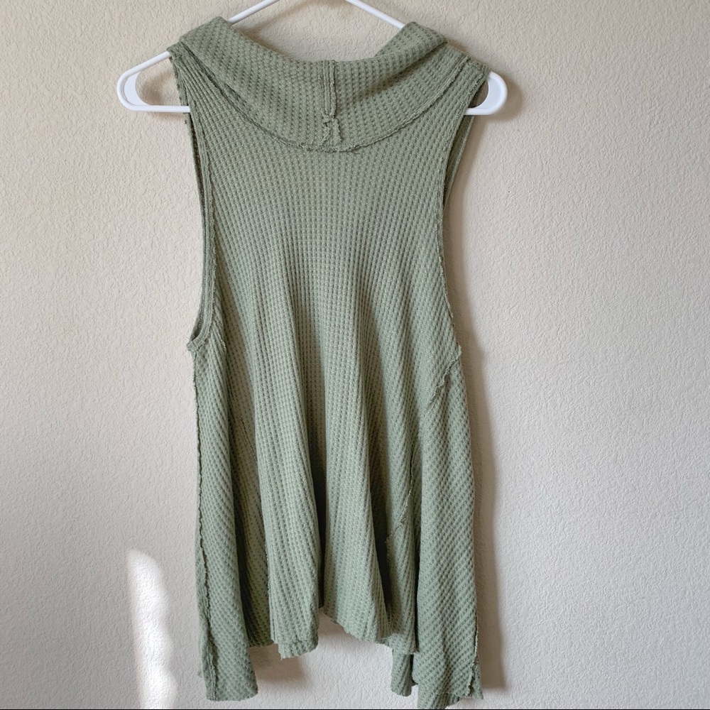 We The Free Green Cowl Neck Top Size S - Picture 8 of 12
